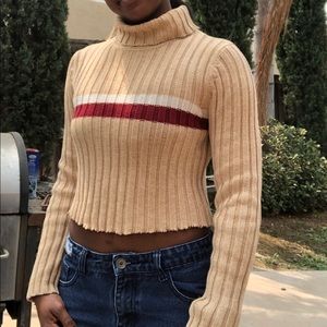 Acrylic/Cotton Turtle Neck Sweaters